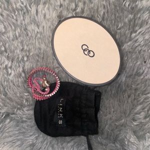 Links of London Pink Friendship Bracelet w/ Charm